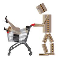 Sale Shopping Black Friday Conceptual vector illustration