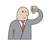 Businessman with coin