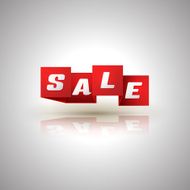 Sale ribbon banner origami