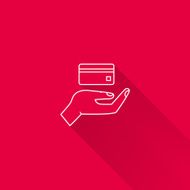 Credit card on palm N2