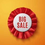 Big sale realistic red fabric award ribbon