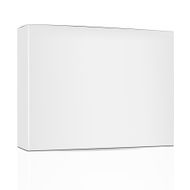 White gray thin width package box