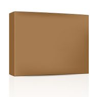 Brown thin width package box