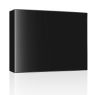 Black thin width package box
