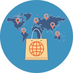 International Sale concept Flat design