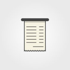 simple bank check icon