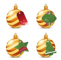 Christmas Balls With Price Tag