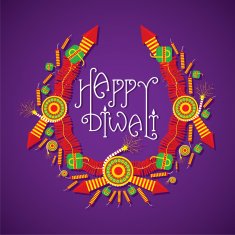 creative happy diwali design