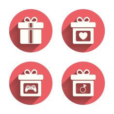 Gift box sign icon Present symbol N15