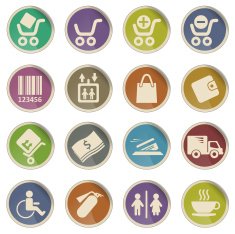 Shopping web icons