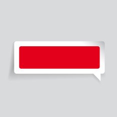 Empty label vector speech bubble N6