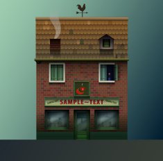 cute realistic shop or cafe