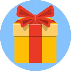 Gift Box Flat Icon