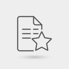 favorite list thin line icon