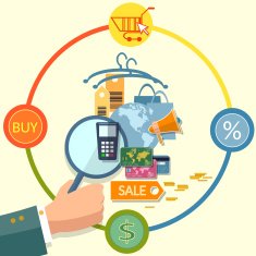 E-commerce concept internet shopping discounts credit cards N2