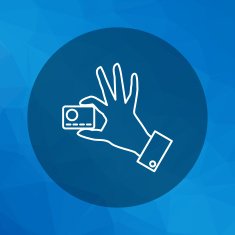 Credit card in hand