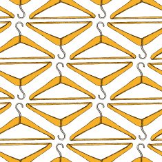 Sketch hanger in vintage style N2