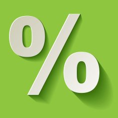 Percent white paper on a green background N2