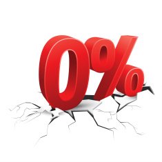 0 percent discount breaks ground on white background N2