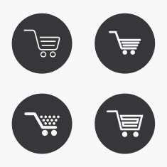 Vector modern shopping icons set N4