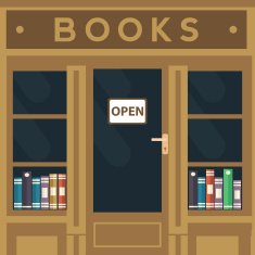 old style local books shop store Books exposed in windows N2