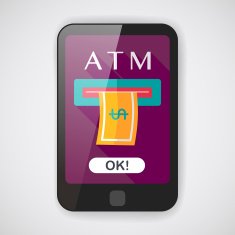 atm flat icon with long shadow N2