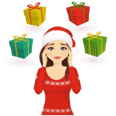 Stressed holiday woman N2