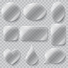 Transparent glass plates Transparency only in vector file N3