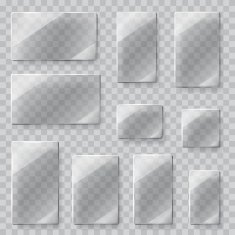 Transparent glass plates Transparency only in vector file N7