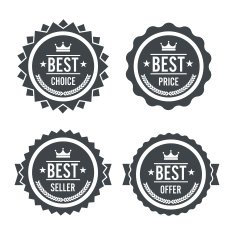 Marketing promo labels design N2