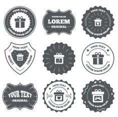 Gift box sign icon Present symbol N20