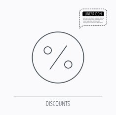 Discount percent icon Sale sign N9