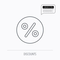 Discount percent icon Sale sign N10