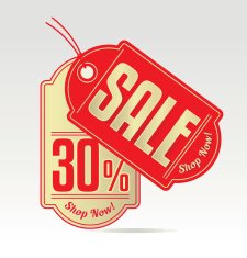 Sale vector tag N3