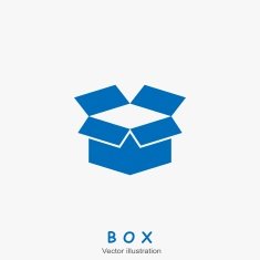Open box icon Vector illustration