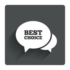 Speech bubble best choice icon Special offer