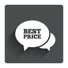 Speech bubble best price icon Special offer