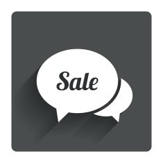 Speech bubble Sale icon Special offer symbol