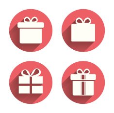 Gift box sign icon Present symbol N23