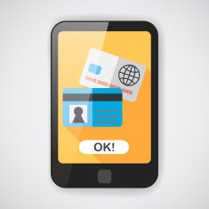 credit card flat icon with long shadow eps10 N2