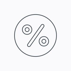 Discount percent icon Sale sign N14