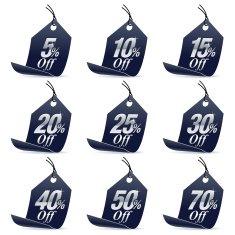 Shopping Sale Discount Black Price Tag