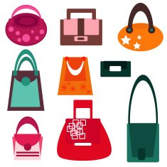Set of fashionable woman's bags N2