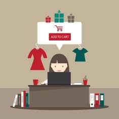 Online shopping illustration N2