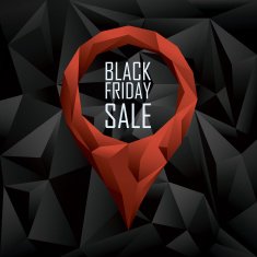 Black friday sale banner Seasonal clearance promotion Special offers and