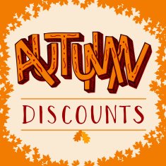 Autumn discounts illustration N2