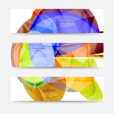 Set of abstract banners N12