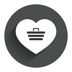 Love Shopping Cart sign icon Online buying N4