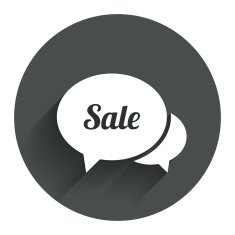 Speech bubble Sale icon Special offer symbol N3