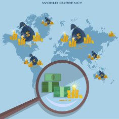 Online money concept transfer transactions financing